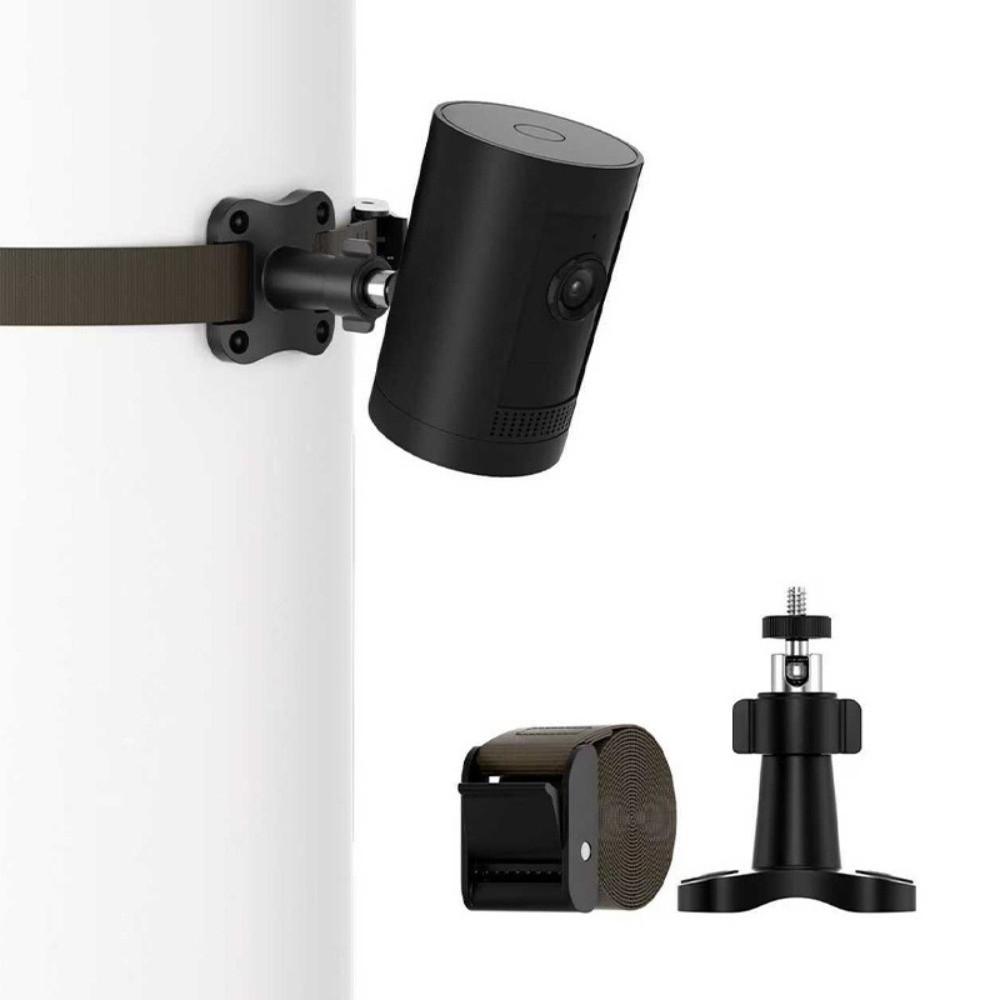 Universal Solar Panel Mount Bracket Adjustable Wall Mount Stand Tree Strap Mount Outdoor Camera