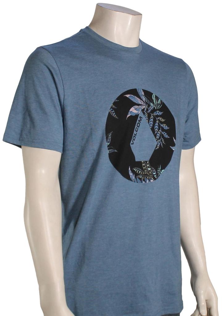 Volcom Fill It Up T-Shirt - Stone Blue Heather - New Unisex T-Shirt