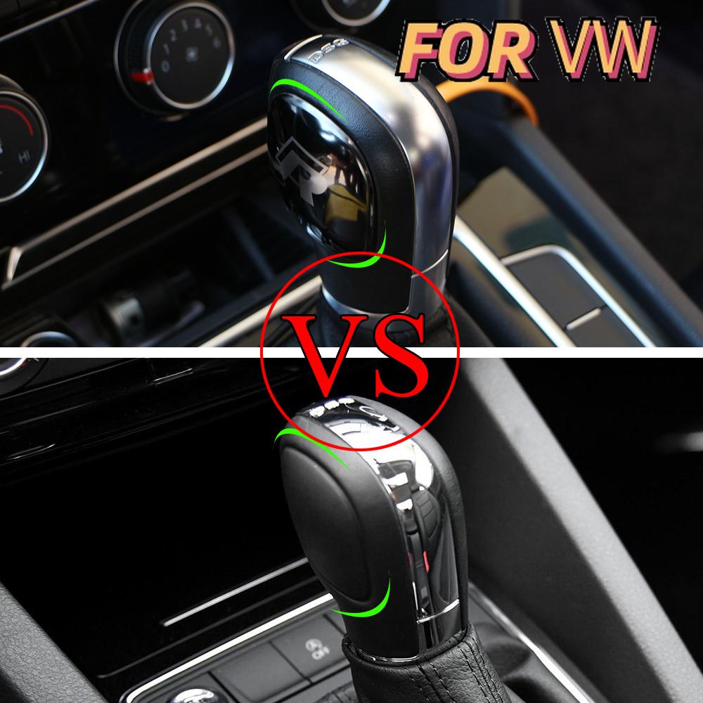 Paslanmaz Çelik Araba Vites Topuzu Yan Kapak Trim Etiketi Volkswagen VW Golf MK7 Tiguan Polo Beetle Passat DSG Aksesuarları için