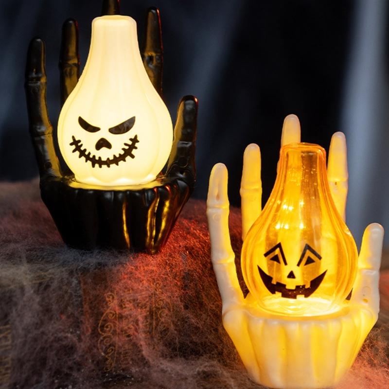 Portable Specters Hand LED Lantern Indoor Outdoor Festival Decors For Halloween Christmas Event