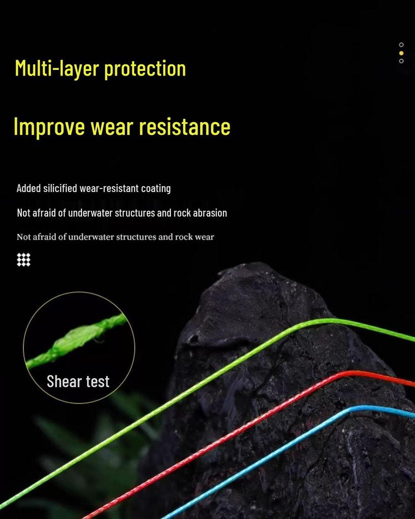 New 12+1 Strand 10m PE Line: Super Smooth, Strong, Single-Color Fishing Line for Black Bass Lure