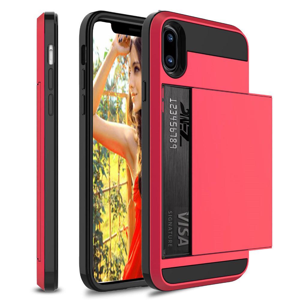 Hybrid-Rüstungs-Hülle für iPhone 14 13 Pro Max Brieftaschen-Hülle Kartenhalter Stoßfester Gummi-Stoßfänger Abdeckung für iPhone 14 Plus Hülle