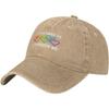 Go Through Me Pride Hearts Washed Cotton Baseball Cap Breathable Adjustable Dad Hat