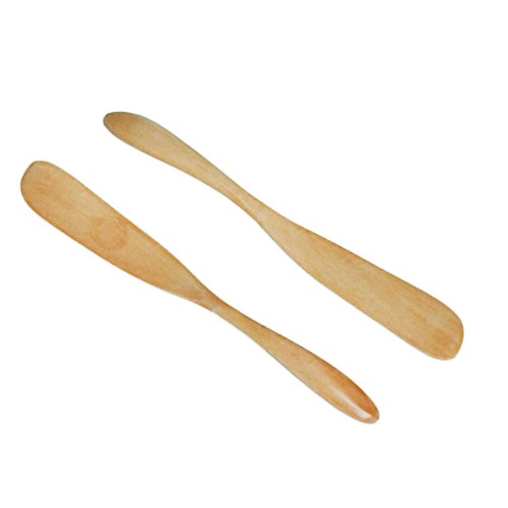 5Pcs Wooden Cheese Knife Butter Spreader Jam Knife Wood Spatula