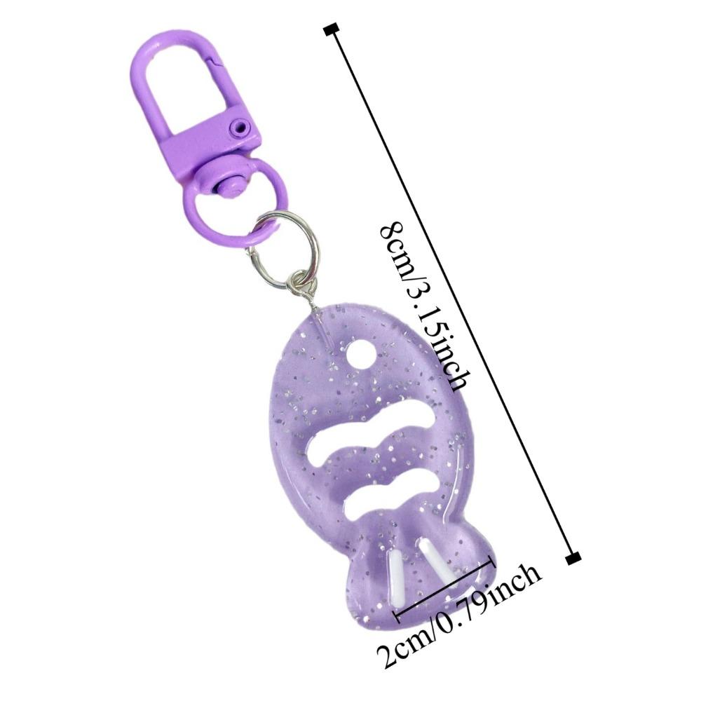 Resin Colorful Little Fish Keychain Korean Style Cute Bag Pendant Backpack Decor