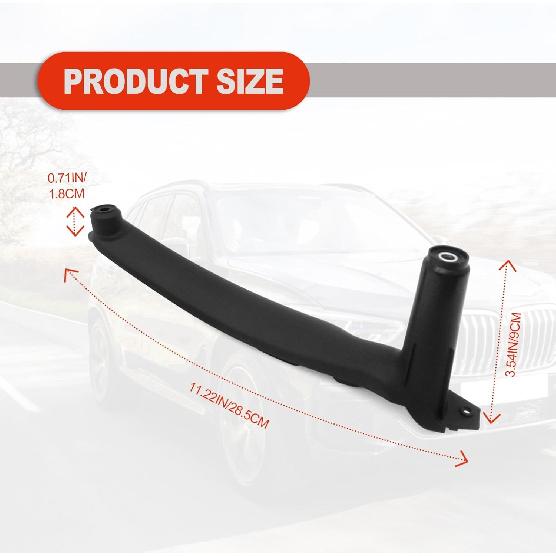 Inner Door Panel Handle Pull Trim Cover Compatible with E70 X5 2008-2013 Left