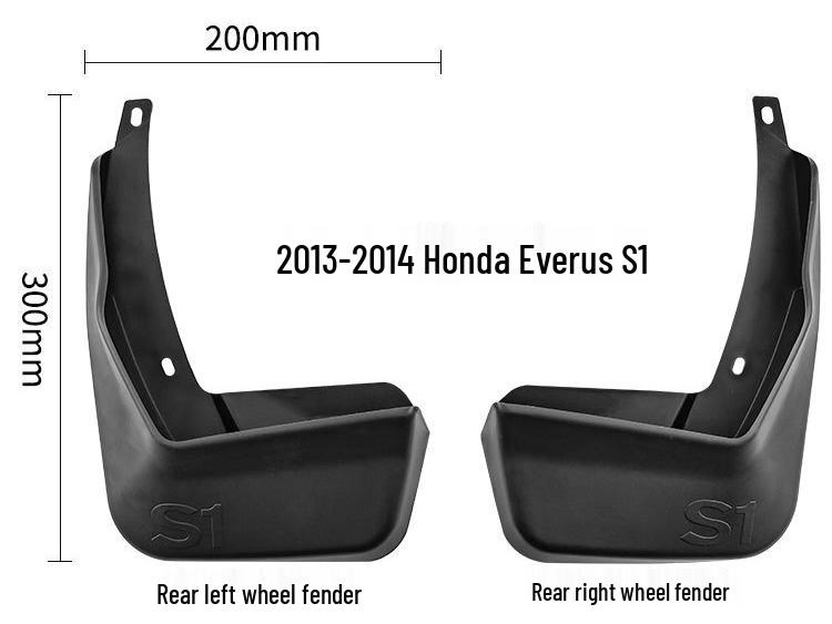 Car Tire Mudguard for Honda Everus S1 2013-2014 - Leather Modification