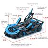 1:24 Tourbillon Bolide Alloy Sportscar Model Diecast Toy Door Opened Sound Light Pull Back Miniature Vehice Fashion Collectibles