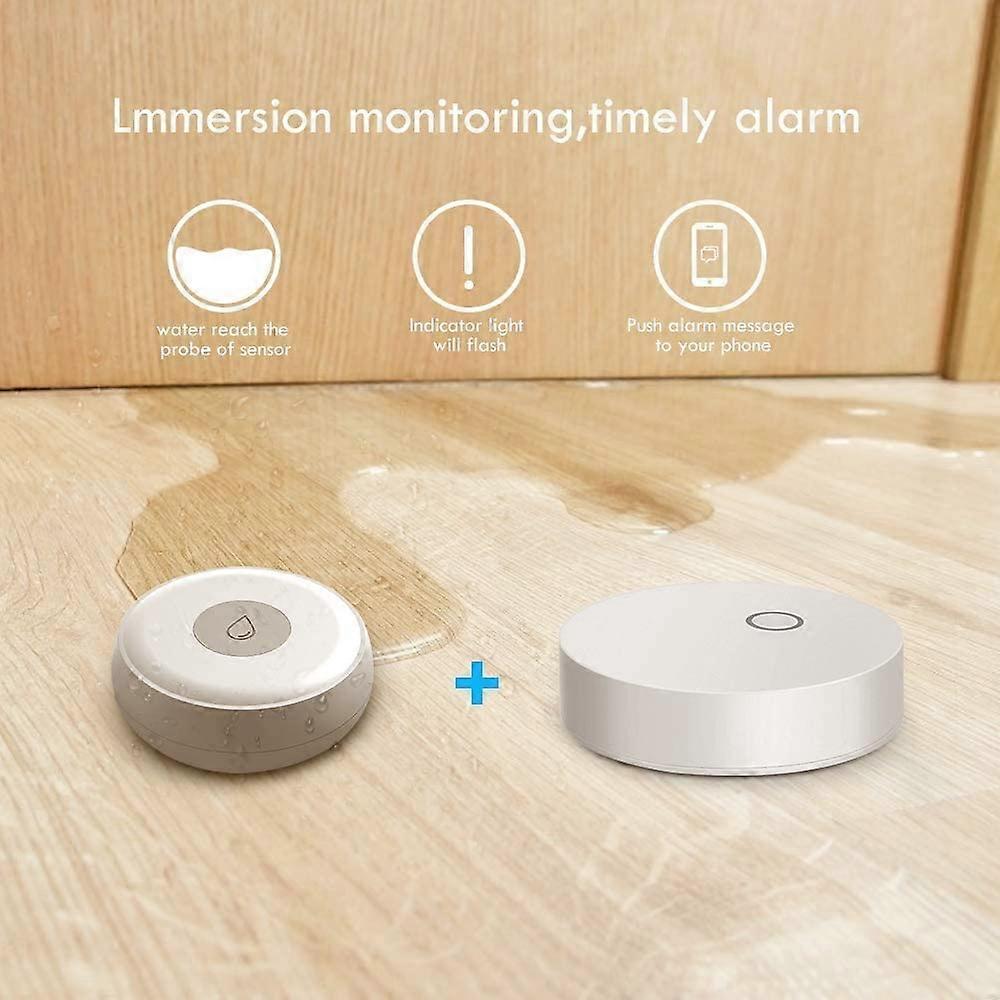Water Leak Sensor,Wireless Zigbee Smart Home Water Leakage Detector Water Immersing Sensor