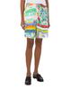 MOSCHINO Jeans Crepe Scarf Print Bermuda Shorts