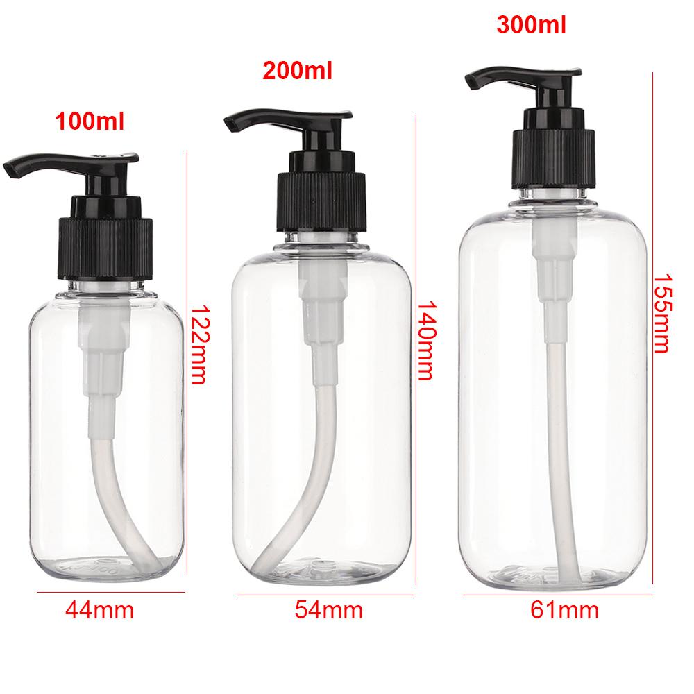 100/200/300 ML Bathroom Portable Soap Dispensers Lotion Shampoo Shower Gel Holder Soap Dispenser Empty Bath Pump Bottle Home