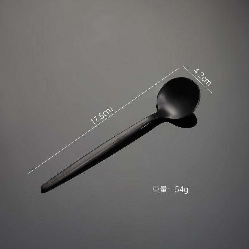 304 Stainless Steel Portuguese Knife and Fork Spoon Titanium-plated Gold Thick Western Tableware Paint Handle Wedding Gift