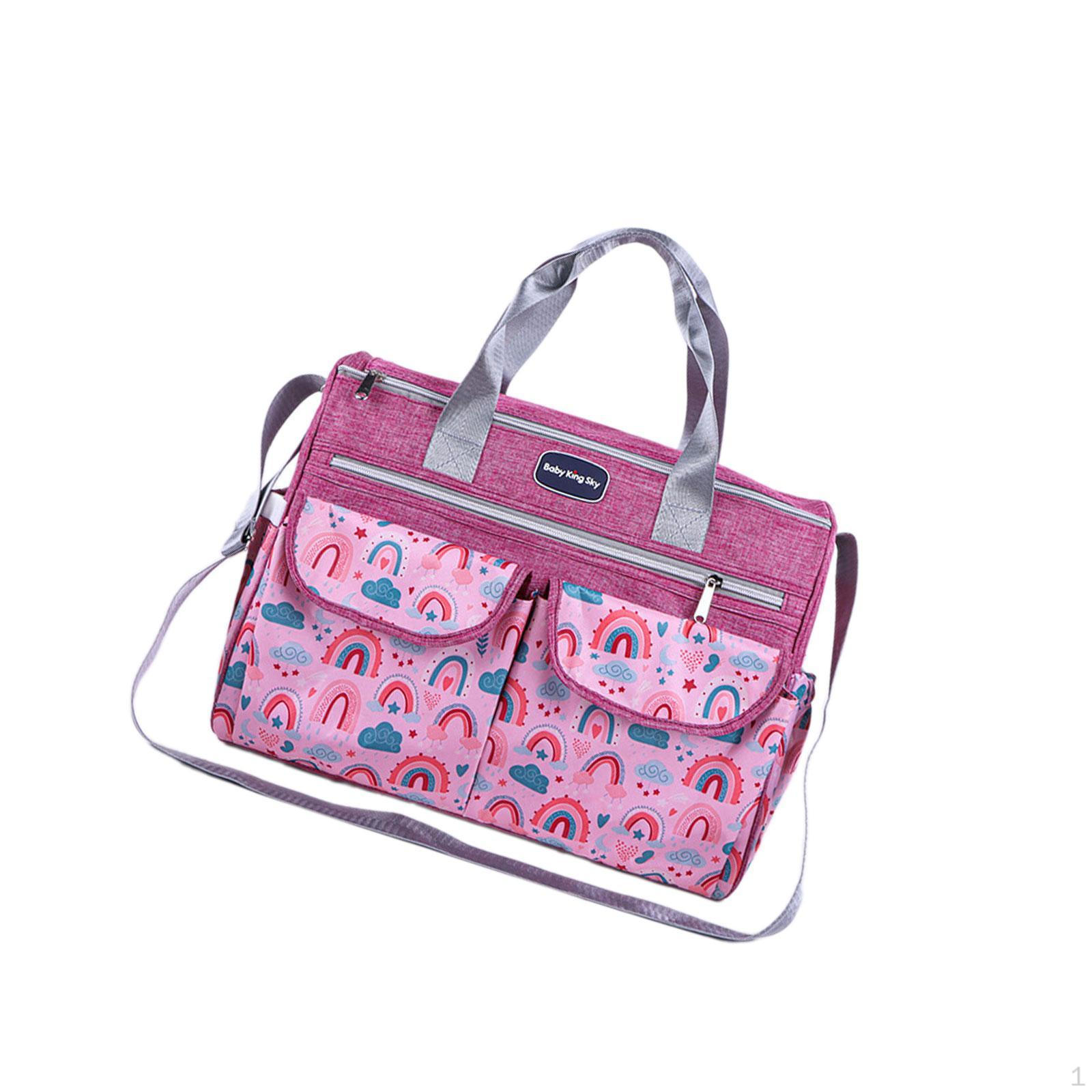 

Сумка-тоут для подгузников с плечевым ремнем для путешествий и организации Red S