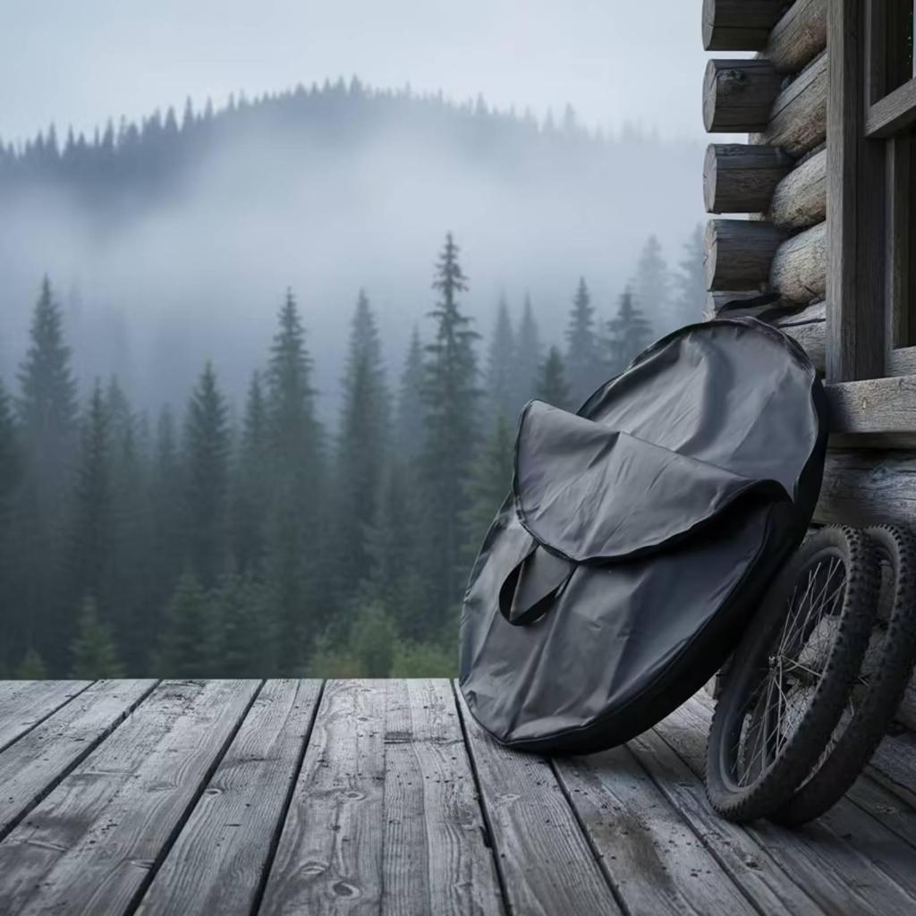 Bike Wheel Bag with Pocket Round Lightweight for Storage