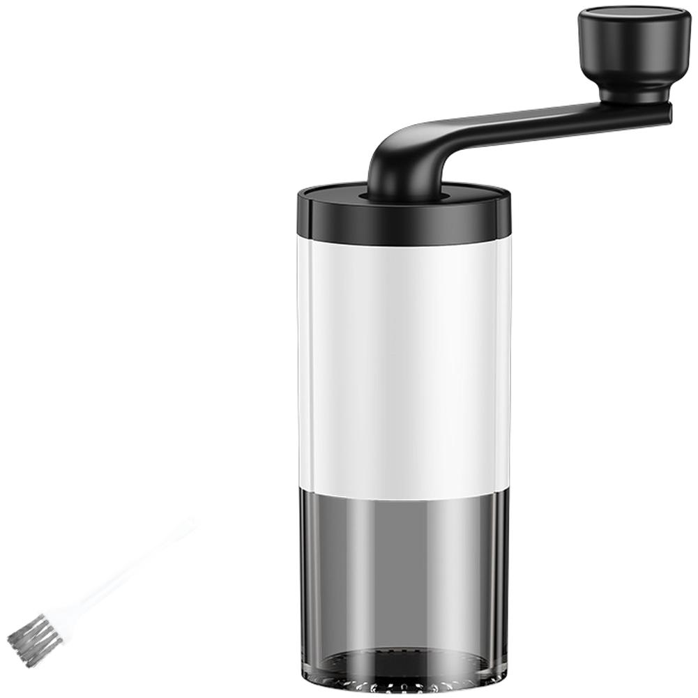 Manual Electric Coffee Grinder Compact Portable for Home Office Kitchen Adjustable Grind Size USB Rechargeable белый