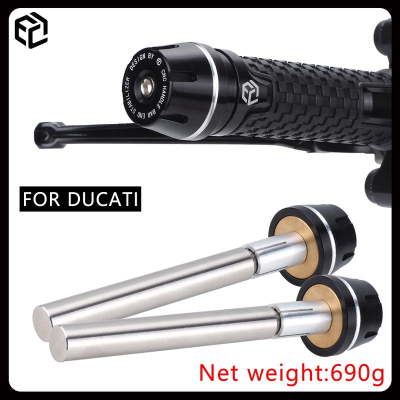 13mm-19mm Universal Brass Weighted Handlebar Ends for DUCATI Panigale/Monster/Multistrada/Scrambler Motorcycle Accessories