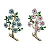 Multipurpose Hand Painted Enamel Peony Brooch With Pearls Accent Vintage Floral Pin for Women Elegant Jewelry Gifts