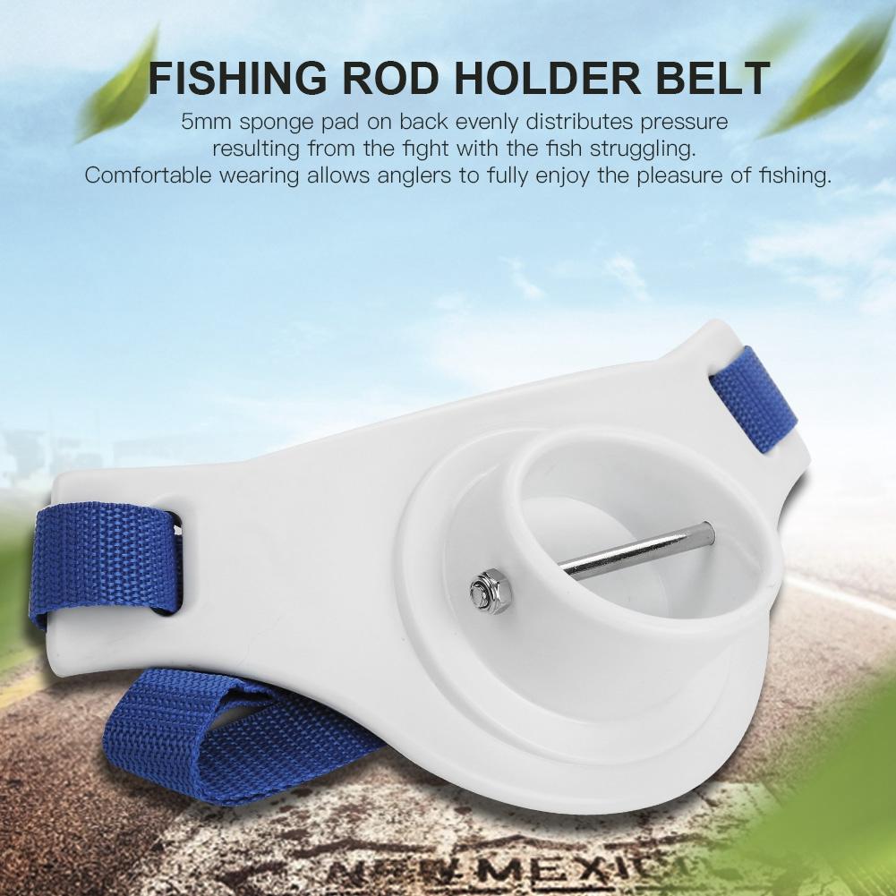 Boat Rock Fishing Rod Pole Holder Adjustable Waist Fighting Belt Fish Tackle Accessories