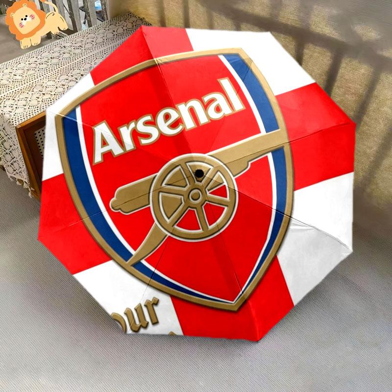 1 PC Automatic Folding Umbrella - Arsenal F Custom Name Pattern, Portable & Foldable Design with 8 Ribs, Christmas Birthday Gifts