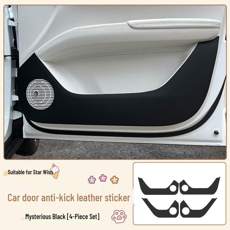 Car Door Kick & Leather Protector - UP Interior Accessories for Star Wish Cars