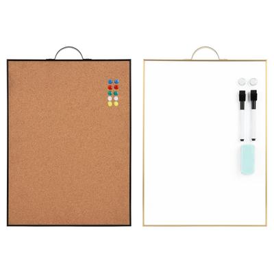 Mini Magnetic A3 Size Portable Aluminum Frame Small Whiteboard with Wall Mount 40cm X 30cm Ideal for and Offices Wall-Mounted Whiteboard, - Corkboard,