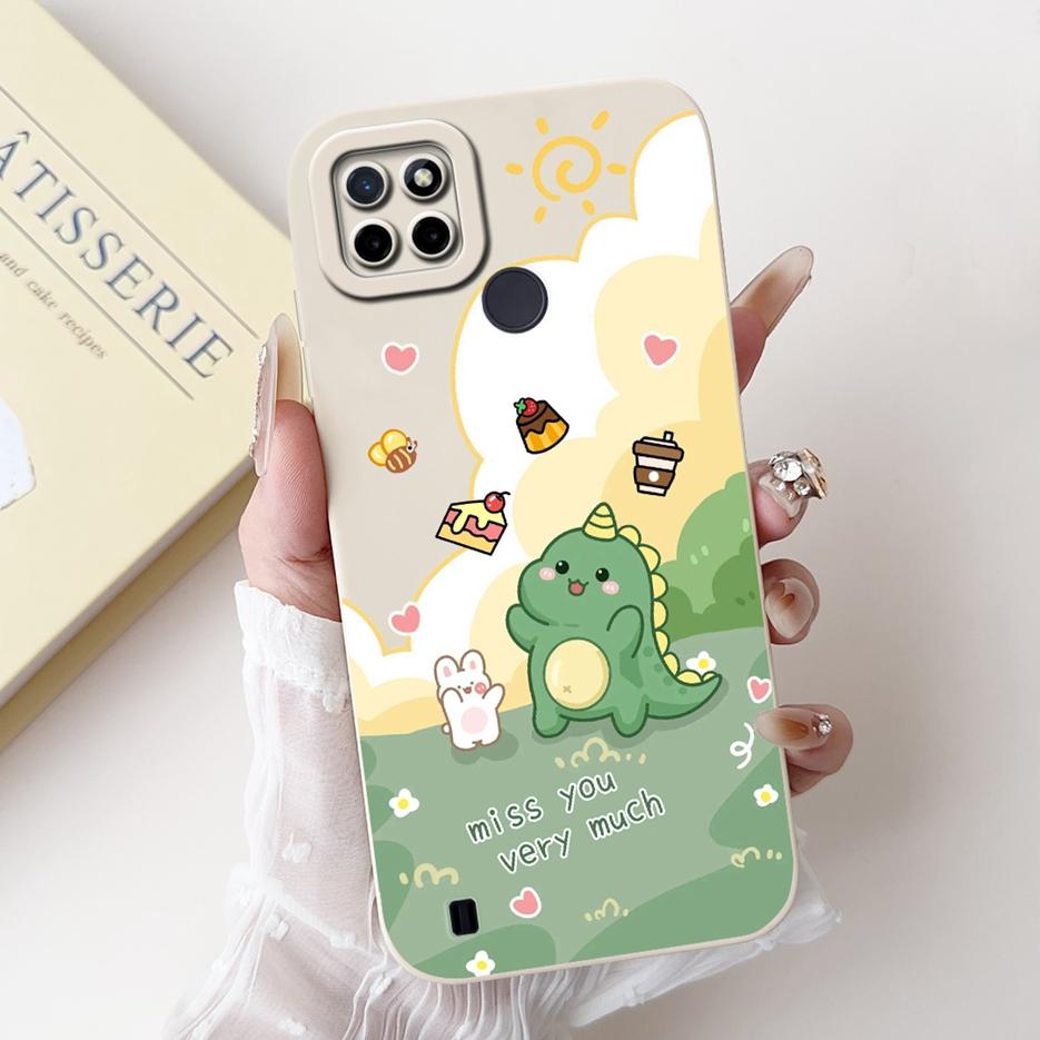 For Realme C21Y C25Y Case Luxury Candy Painted Cover Shockproof Phone Case For Realme C21 C 21 Y RealmeC21Y RealmeC25Y Soft Bags