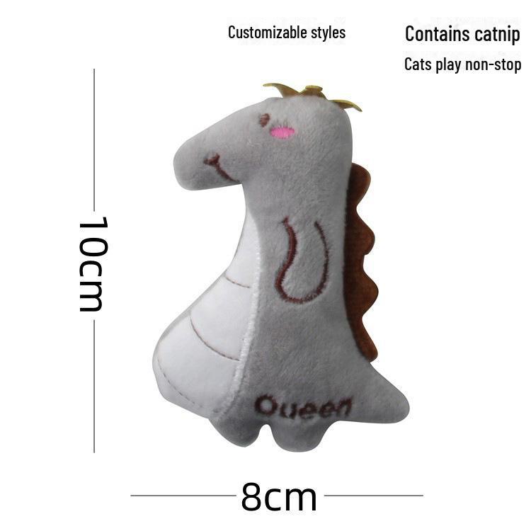 New Catnip Plush Toy: Cat Grass-Infused, Bite & Scratch Resistant, Self-Entertaining Doll for Cats