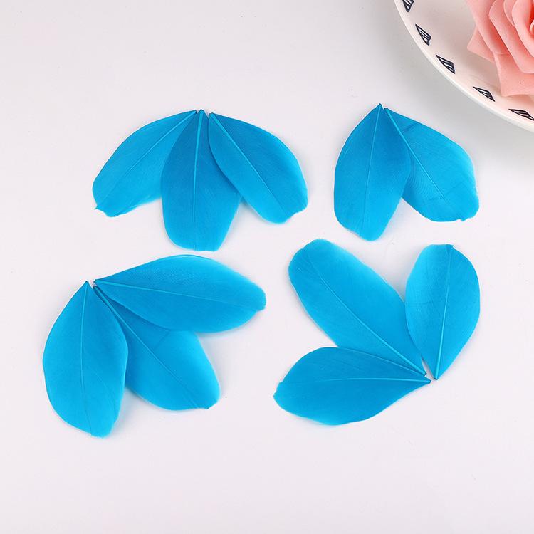 50Pcs5-8Cm Colored Goose Feather Floating Head Diy Jewelry Accessories Feather Goose Feather Craft Decorative Material