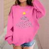 Children's Fashionable Casual Long-sleeved Loose Christmas Print Pullover Sweatshirt