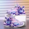 Girls' shoes basketball shoes spring and autumn leather surface lightweight children's sports shoes medium and large children's non-slip and wear-resi