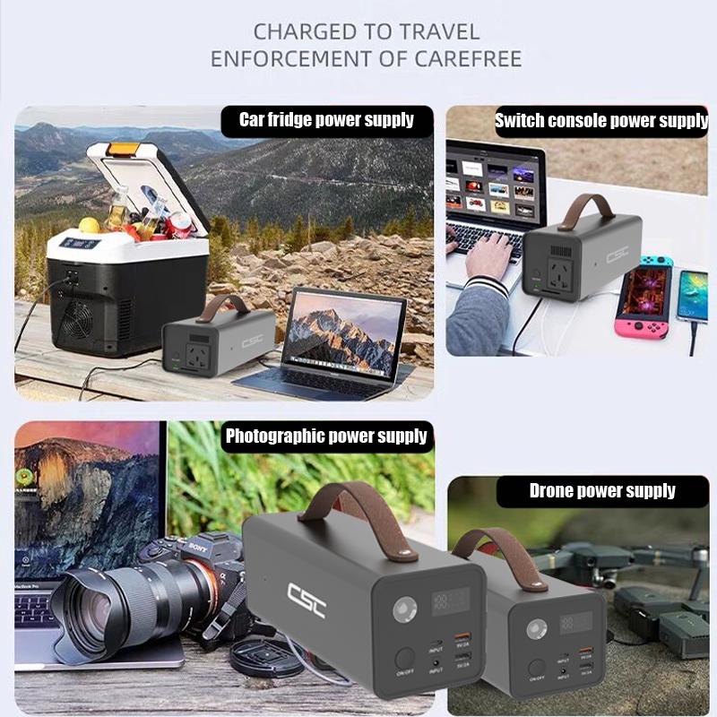 CSC Solar Generator 100V To 240V AC 200W Portable Power Station 220V Emergency Power Supply Electric Station for Home