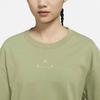 Jordan Logo Round Neck Pullover Short Sleeve Drop Shoulder T-Shirt Women T-Shirt Olive-Green DM5308-399