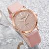 New Simple Women Watches Luxury Design Leather Watch Ladies Quartz Wristwatch Womens Small Round Dial Clock Reloj Mujer