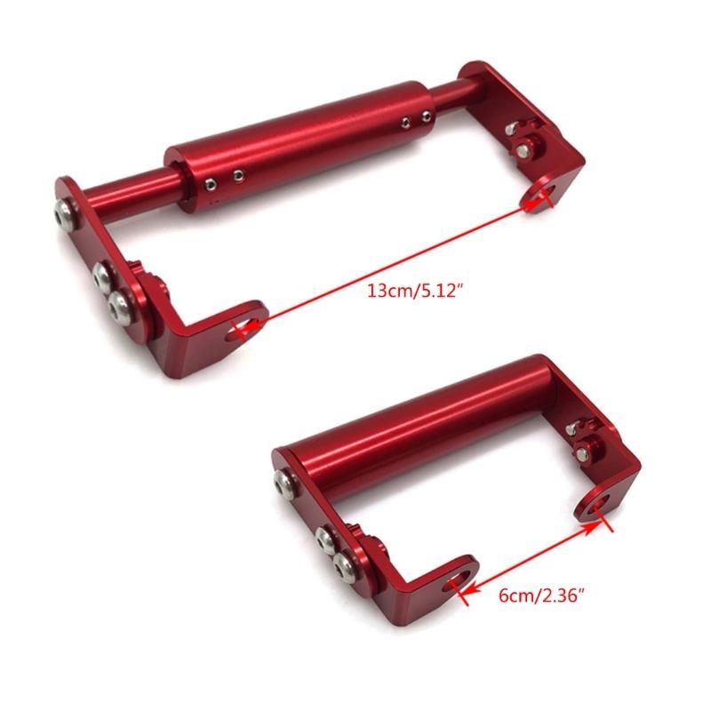 Motorcycle Handlebar Extender Clamp Frame Aluminum Extension Bracket Holder for Cellphone Speedometer with Screws
