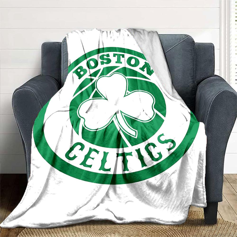1pc Blanket - Boston Celtics logo Print Design,Lightweight Blanket for Sofa,Bed- Soft &Warm,Gift for All Seasons