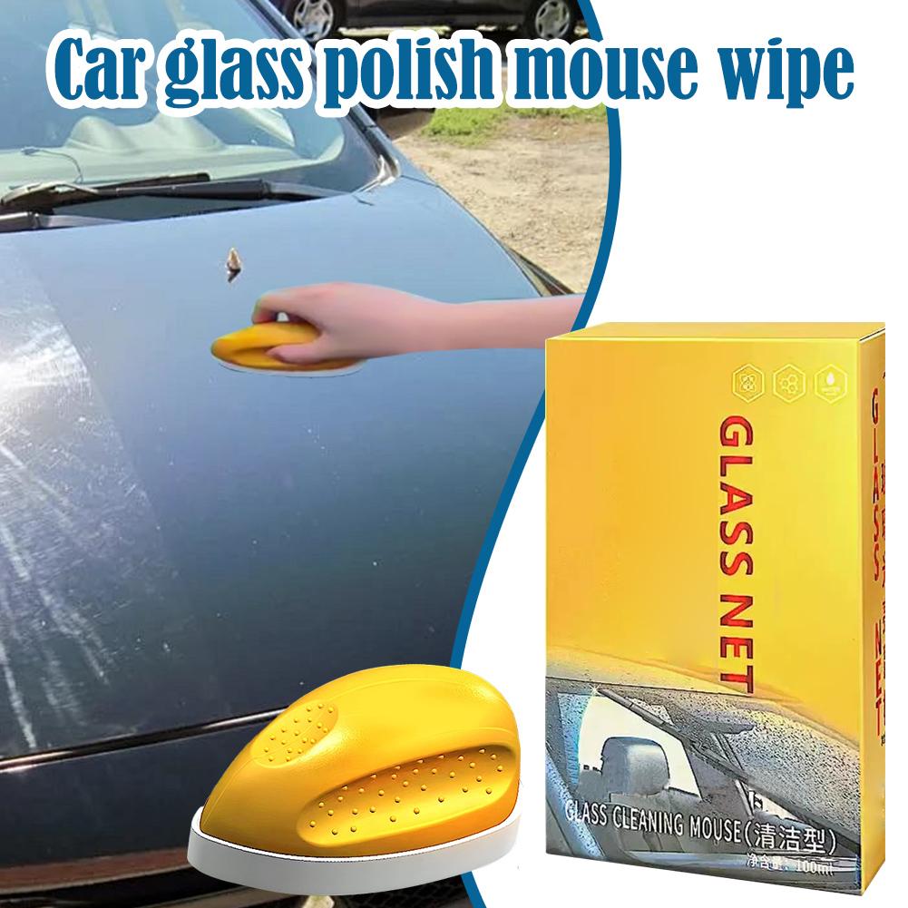 New Car Glass Glossy Cleaning Mouse Coating Crystal Cleaning Cleaner Oil Film Car Remover Clean J9K1