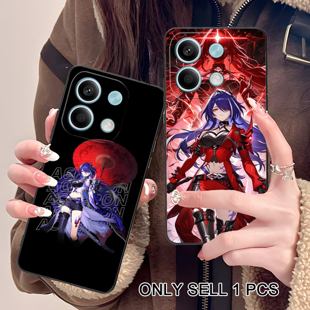 HSR Acheron Matte TPU Mobile Phone Case for POCO M7 M6 M5 M4 M3 X7 X6 X5 X4 X3 Pro GT 5G Colorful Printing Cover