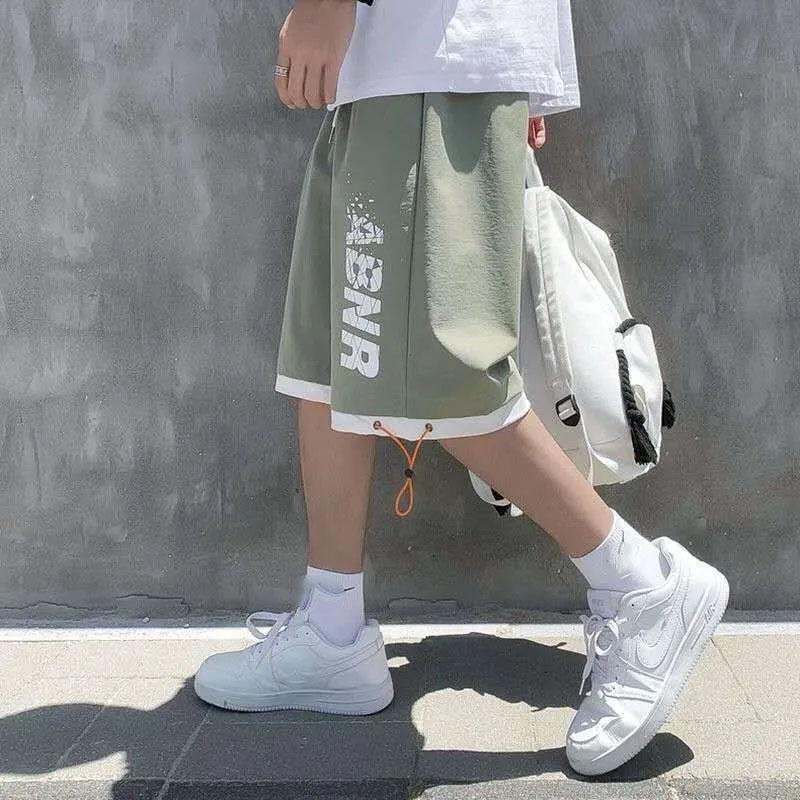 Pantaloni scurți de vară Îmbrăcăminte exterioară pentru bărbați Pantaloni sport casual Pantaloni largi, respirabili și confortabili, în cinci puncte Pantaloni de mijloc pentru bărbați