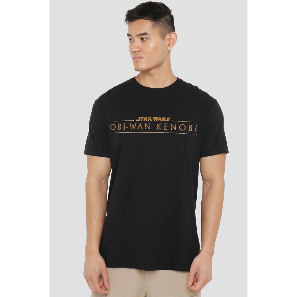 Star Wars Mens Obi Wan Kenobi Logo T-Shirt