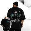 2026 New Unisex Tshirt  Demon Slayer  Shiki Nozomi  Summer Harajuku Style Anime Print Round Neck Loose Casual Shirt