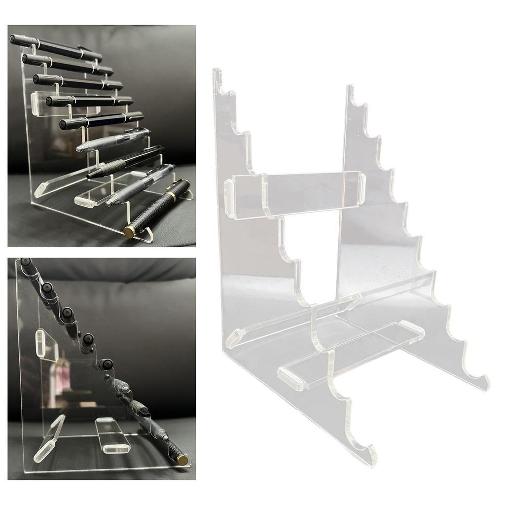 Clear Pen Holder Desktop Storage Organizer Art Supplies Acrylic Brush