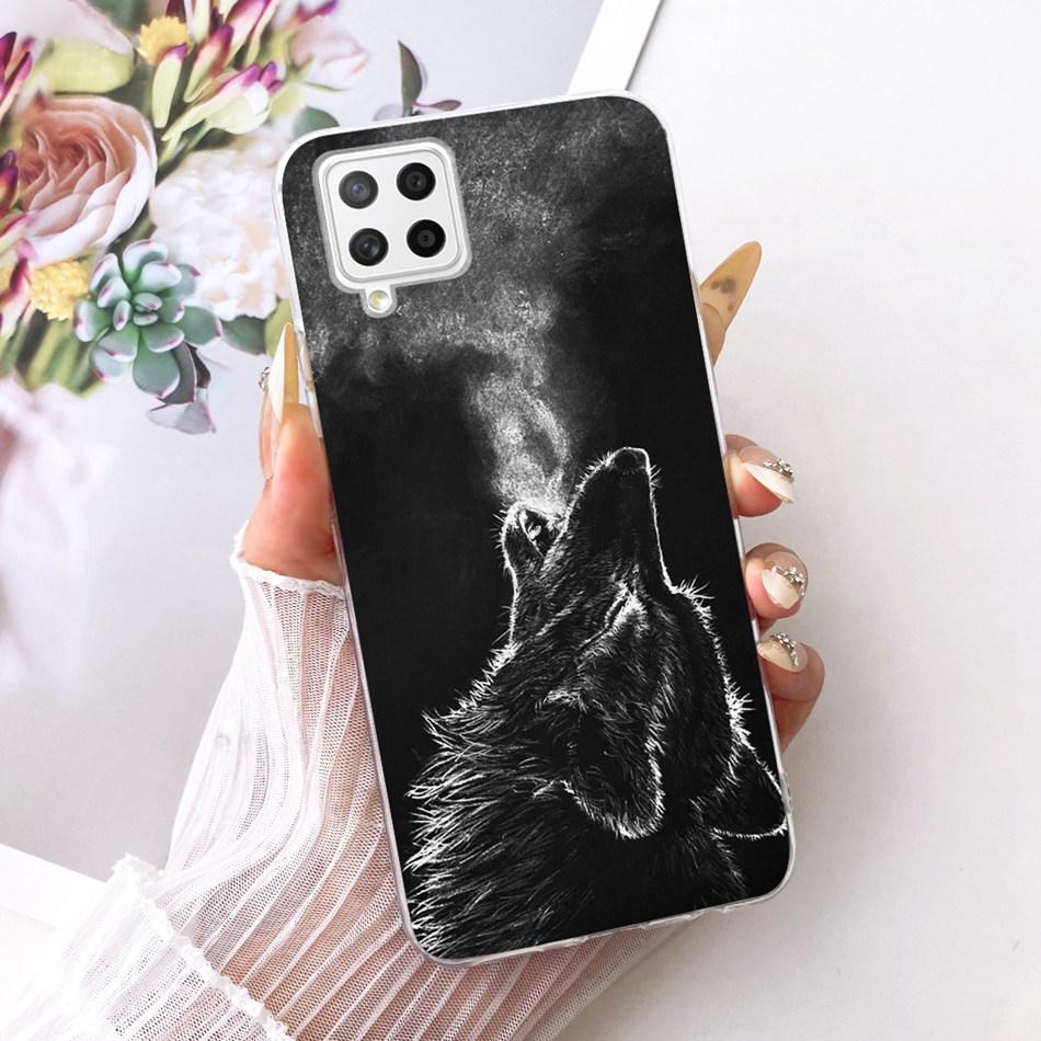 For Samsung Galaxy A22 4G A225F / A22 5G A226B Cool Dragon Tiger Pattern Phone Case For Samsung A22 Soft Silicone TPU Bumpers