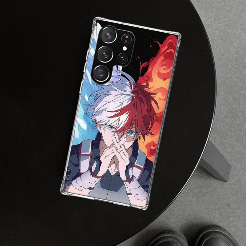 Todoroki Shoto MHA My Hero Phone Case Cover for Samsung Galaxy S26 S25 Edge S24 S23 Ultra S22 Plus S21 FE S20 + Art Customized F