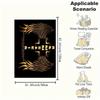 Golden Wings Cross Christian Wall Art Print PosterBlanket Flannel Throw Blanket for Sofa, Bed, Travel, Camping, Office, Couch, Chair, And Be