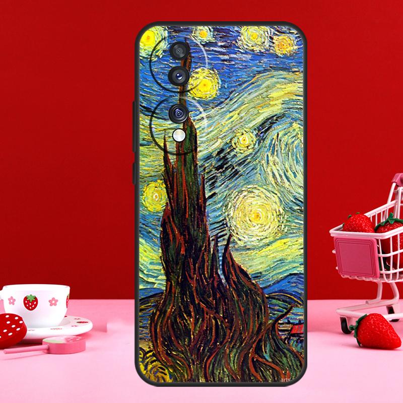 Van Gogh Oil Painting For Honor Magic 7 5 6 Pro V5 Case For Honor 200 400 50 70 90 Lite X8a X8b X9a X9b X9c Cover
