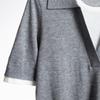 Tatu Women's Colorblock Faux Two-Piece Polo Knit Top