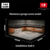 164 Scale Diorama Car Garage, Holds 30 Cars, Large Double-Decker, 3-Color Dimmable LED Lighting, Easy Assembly, Dustproof Door, Tomica Miniature Car