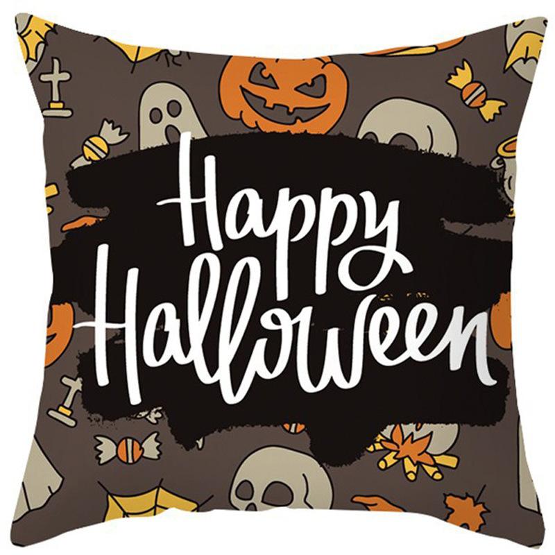 New Halloween Pillow Cover Home Decoration Spoof Pumpkin Sofa Waist Cushion Cushion Cover Pillow Cover