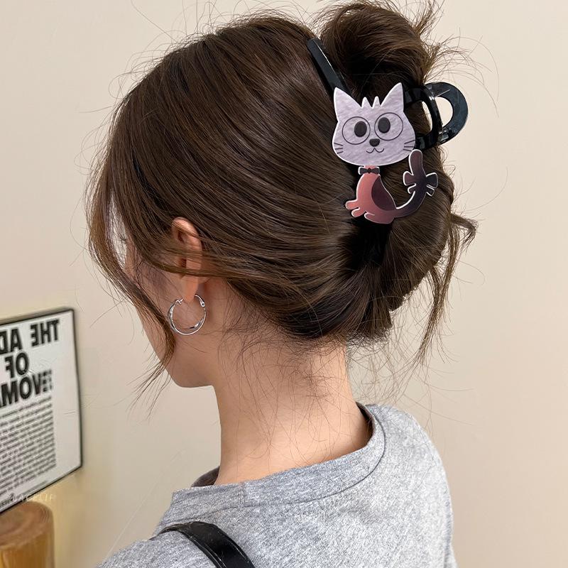 2024 Frosted Large Star Hair Clip - High-End Shark Clip Accessory for Women