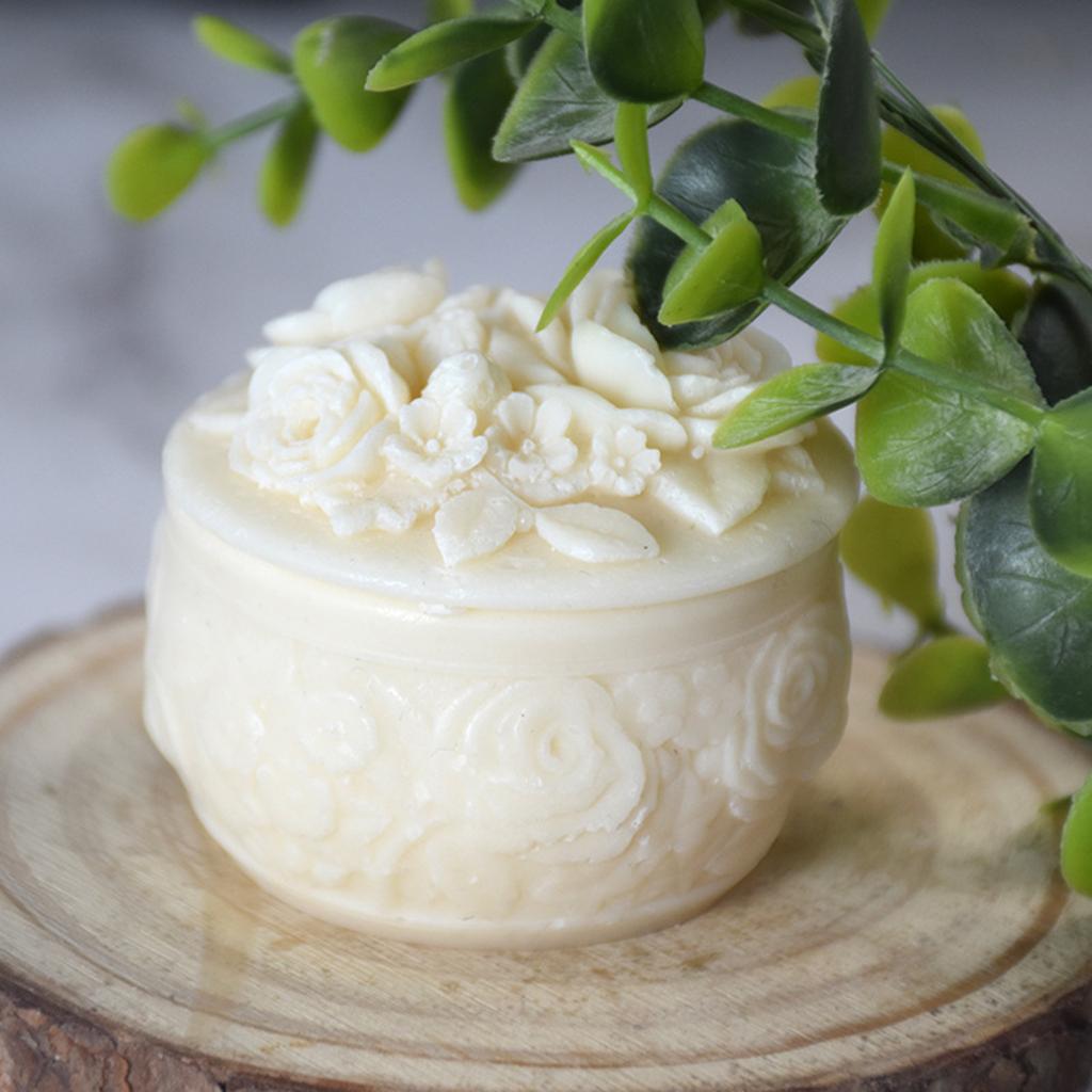 Rose Decorative Storage Box Container Molds Storage Box Silicone Mold for DIY Epoxy Resin Trinkets Holder Home Decor